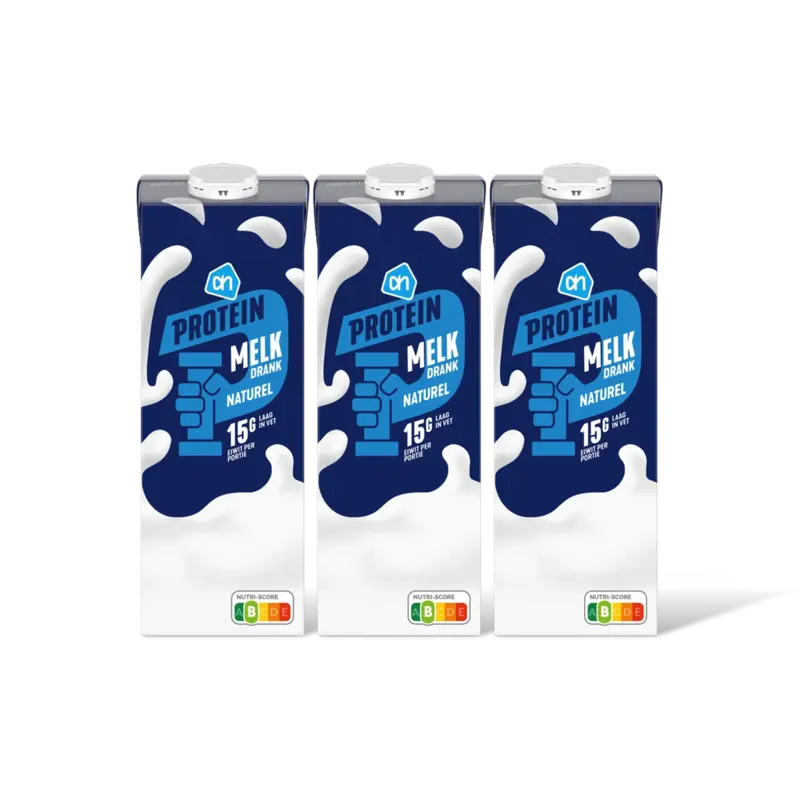 AH Protein melk drank naturel 3-pack