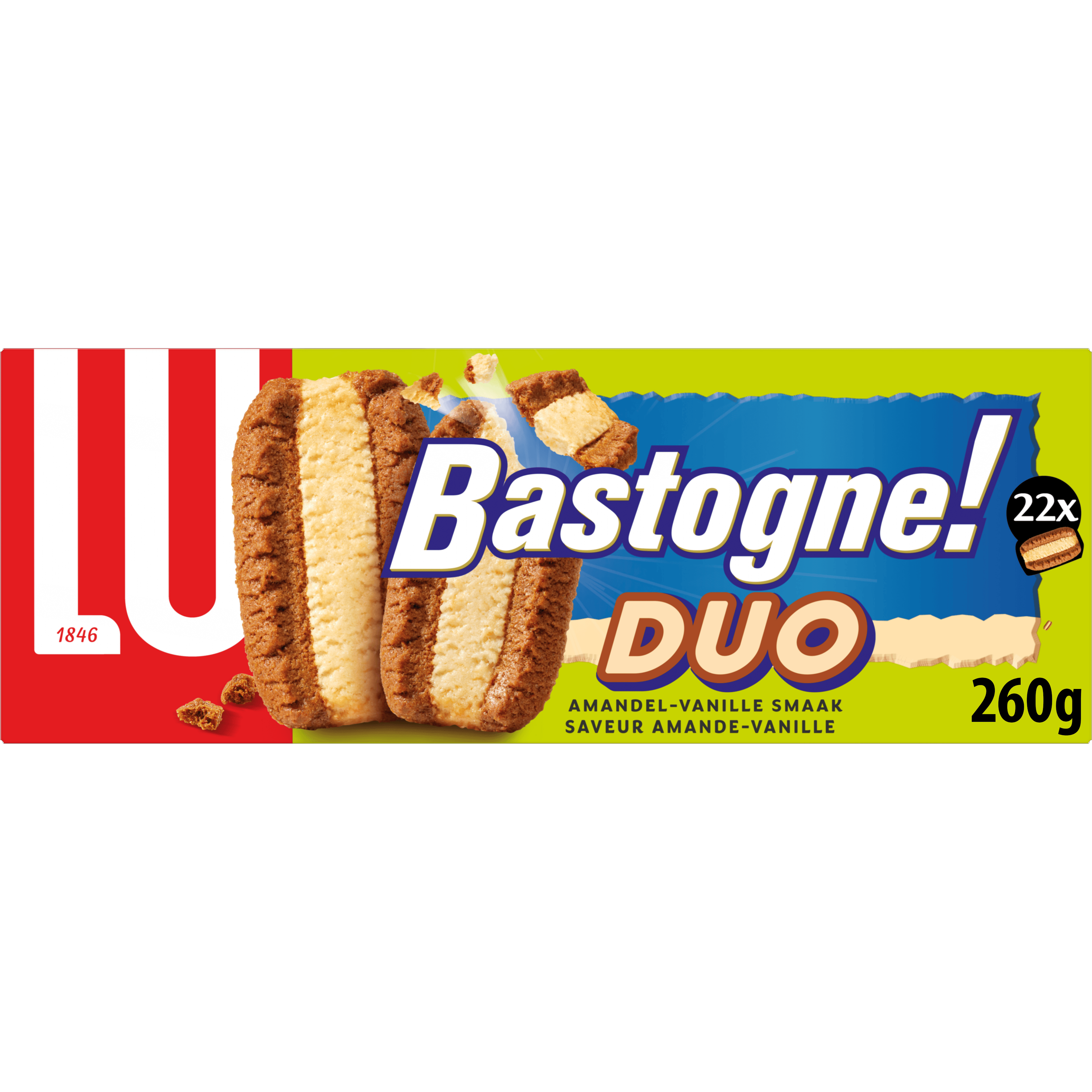 Lu Bastogne Duo Koekjes Amandel & Vanille