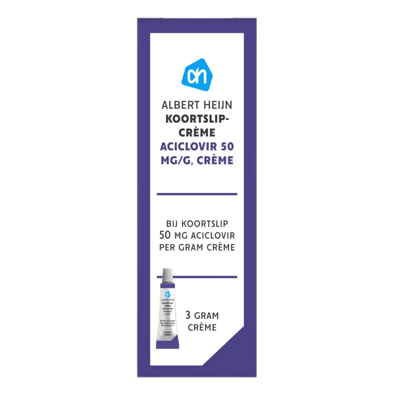 AH Koortslipcrème aciclovir 50mg
