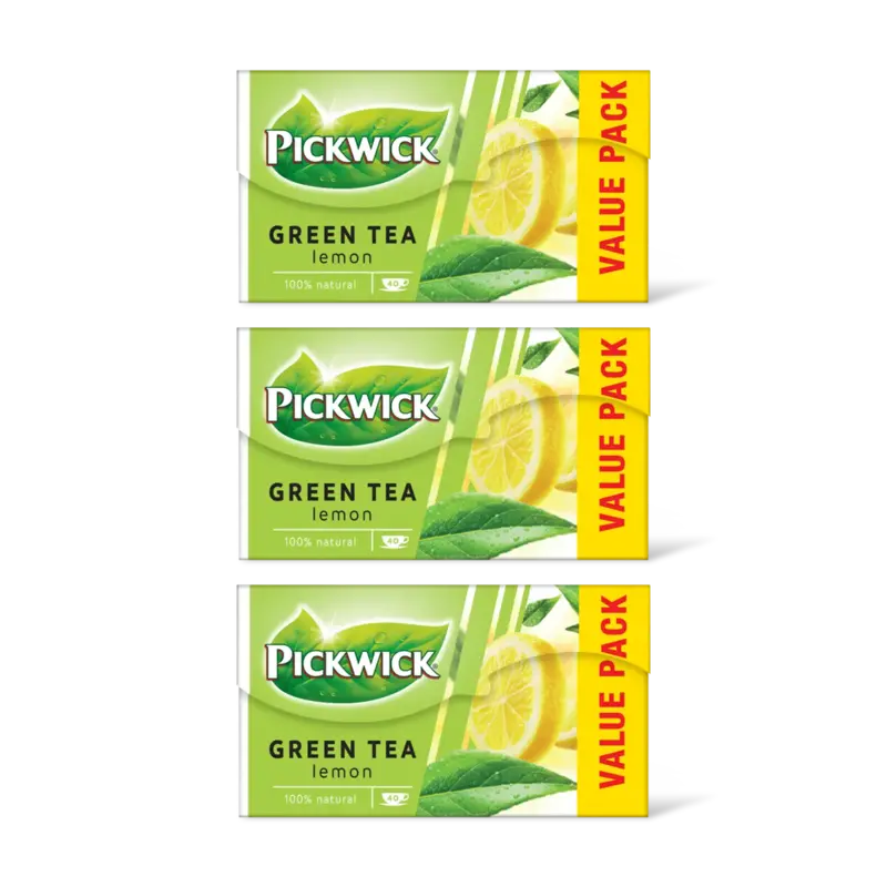 Pickwick Lemon groene thee voordeelpak 3-pack