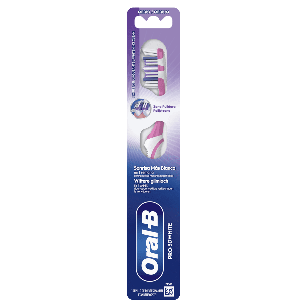 Oral-B Pro 3D White Tandenborstel Medium 
