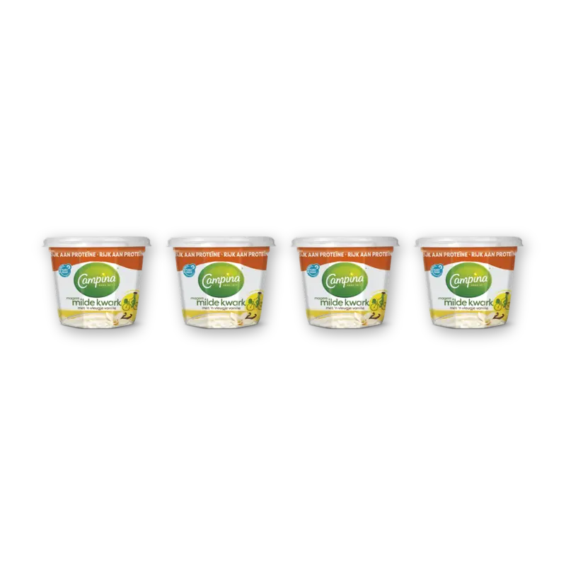 Campina Magere milde kwark vanille 4-pack