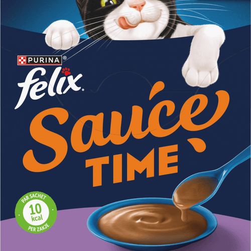 Felix Kattensnack sauce time kip zalm 6 st.