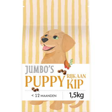 Jumbo's Hondenvoer Puppy <12 Maanden Rijk aan Kip 1,5 kg