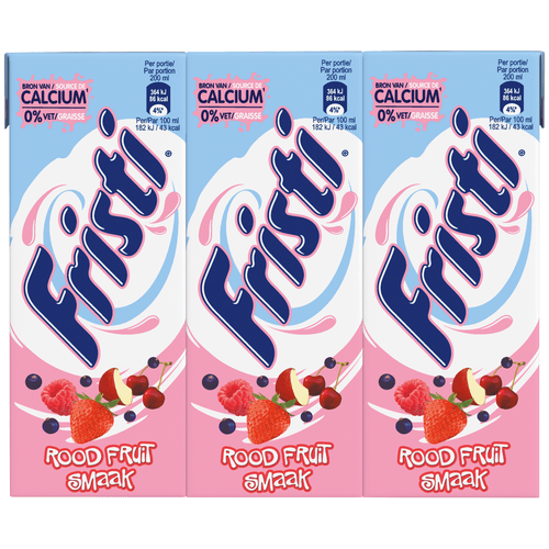 Fristi Drinkyoghurt rood fruit