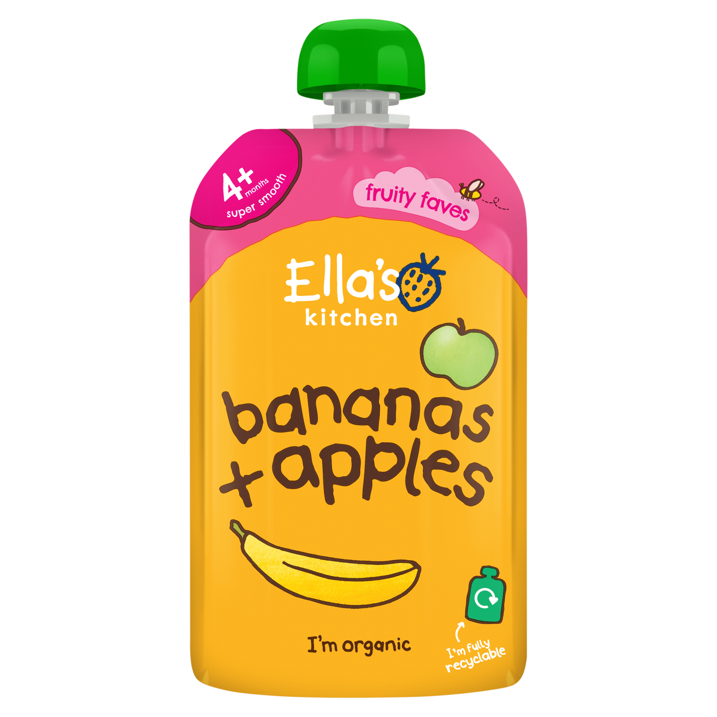 Ella's Kitchen Knijpfruit banaan + appel 6m+