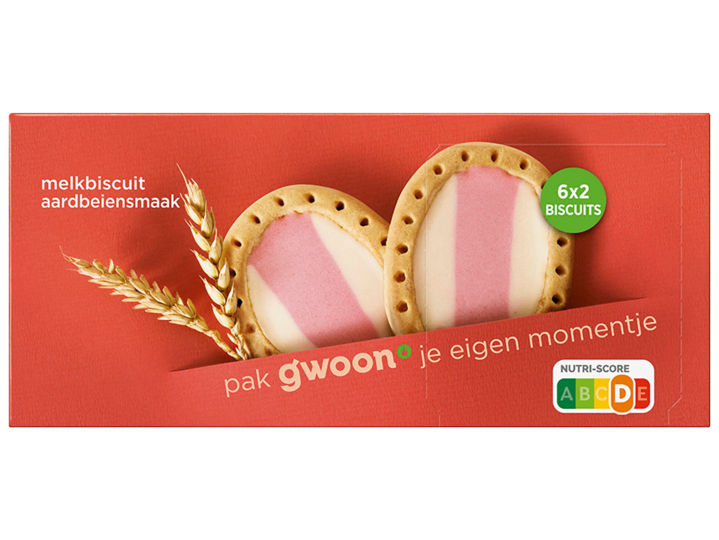 Melkbiscuit aardbei