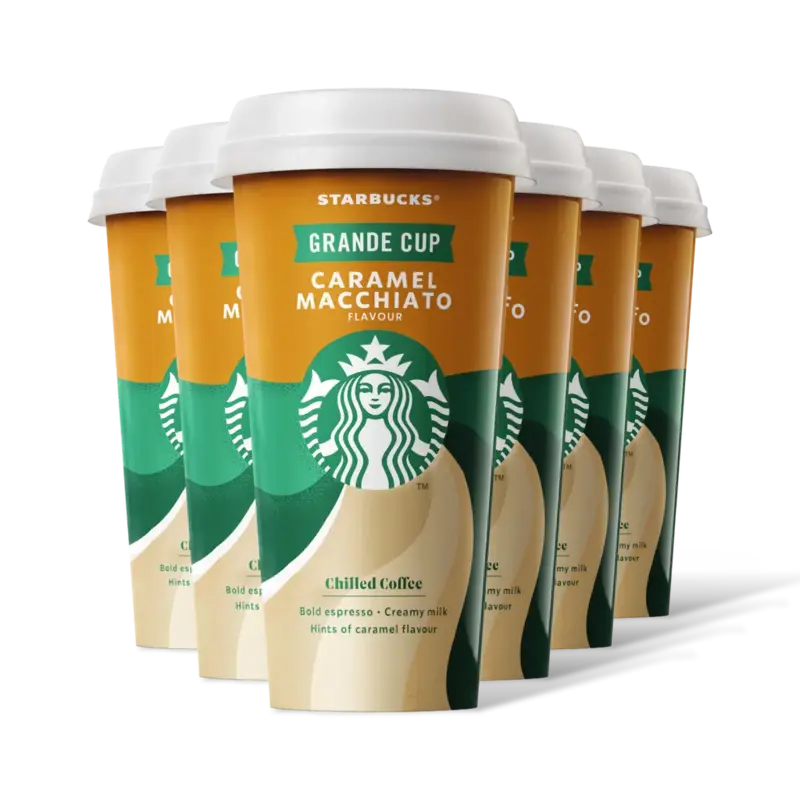 Starbucks Caramel macchiato grande cup 6-pack