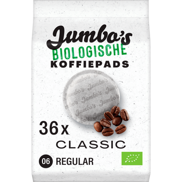 Jumbo's Biologische Koffiepads Classic 36 Stuks