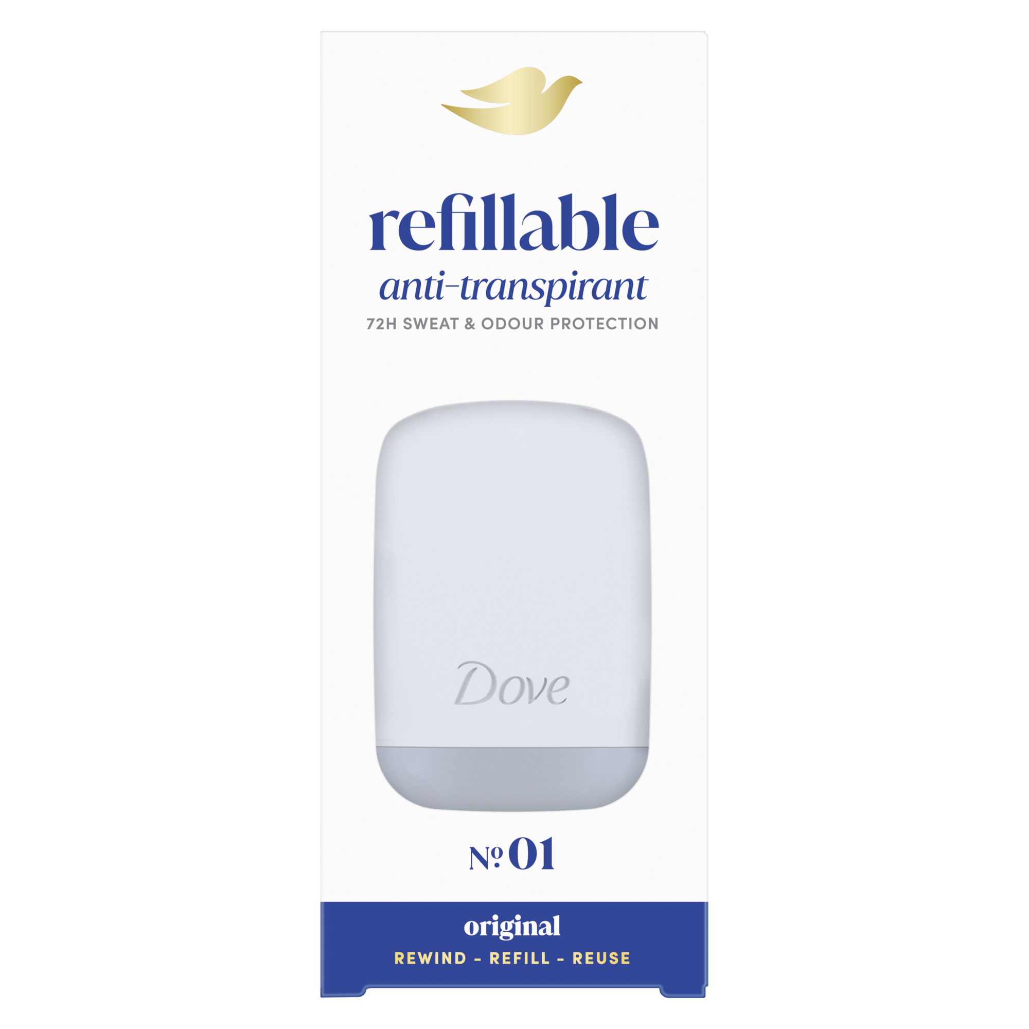 Dove Original Antiperspirant Deodorant Refillable Starter Kit