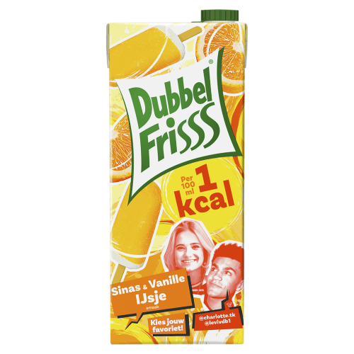 Dubbelfrisss Sinas & vanille ijs 1kcal