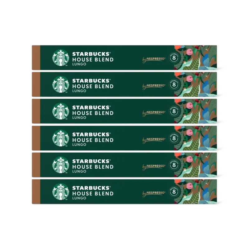 Starbucks Nespresso house blend lungo caps 6-pack