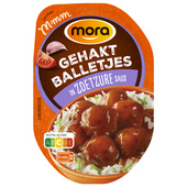Mora gehaktballetjes in zoetzure saus
