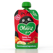 Olvarit babyvoeding banaan kiwi aardbei