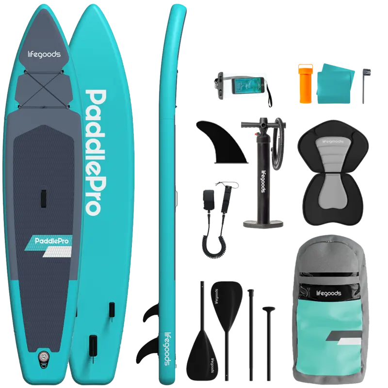 Lifegoods Sup board touring with seat turquoise