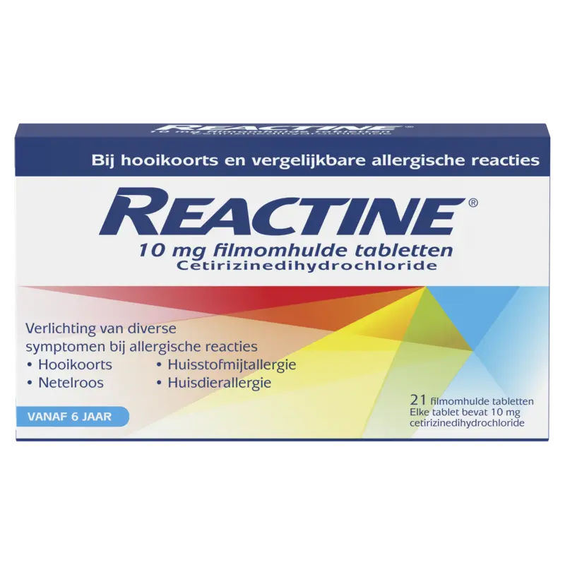 Reactine Hooikoortstabletten cetirizine 10mg