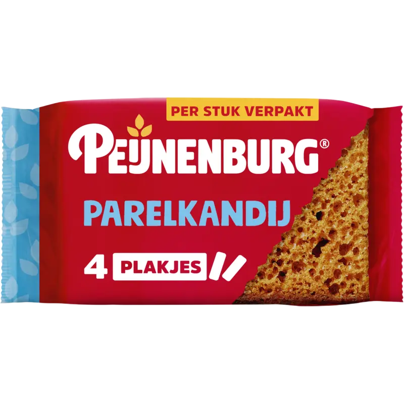 Peijnenburg Ontbijtkoek parelkandij 4-pack