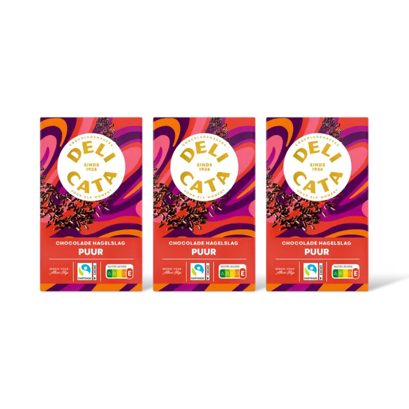 Delicata Chocolade hagelslag puur 3-pack