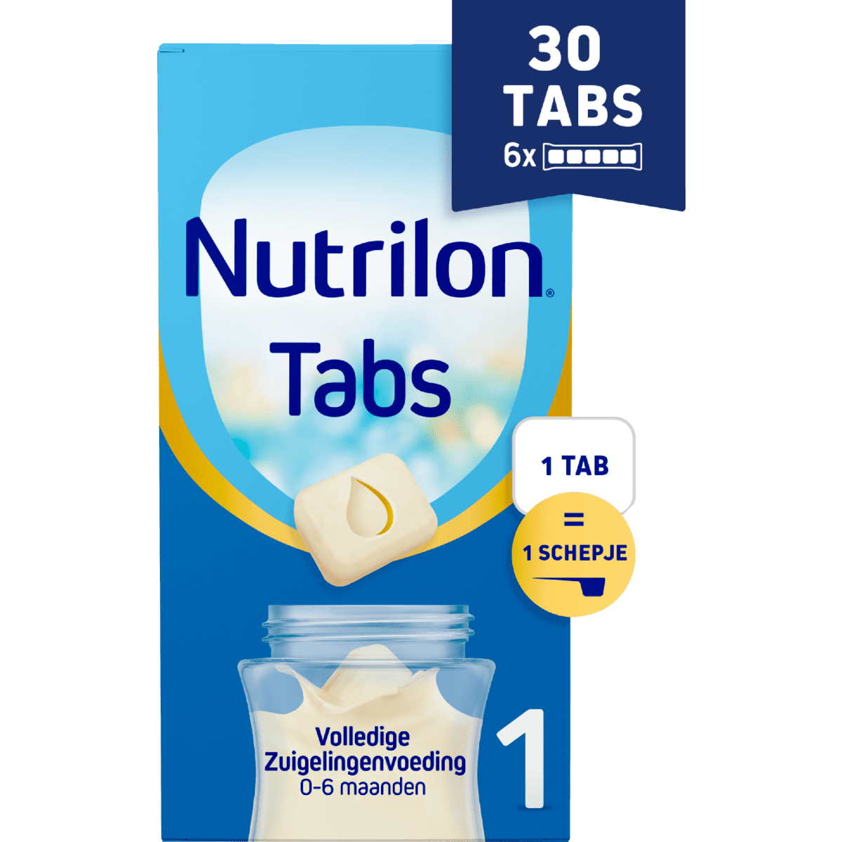 Nutrilon 1 Volledige Zuigelingenvoeding 0-6 Maanden Tabs 27 gram