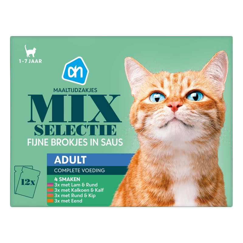 AH Maaltijdzak mix selectie in saus adult