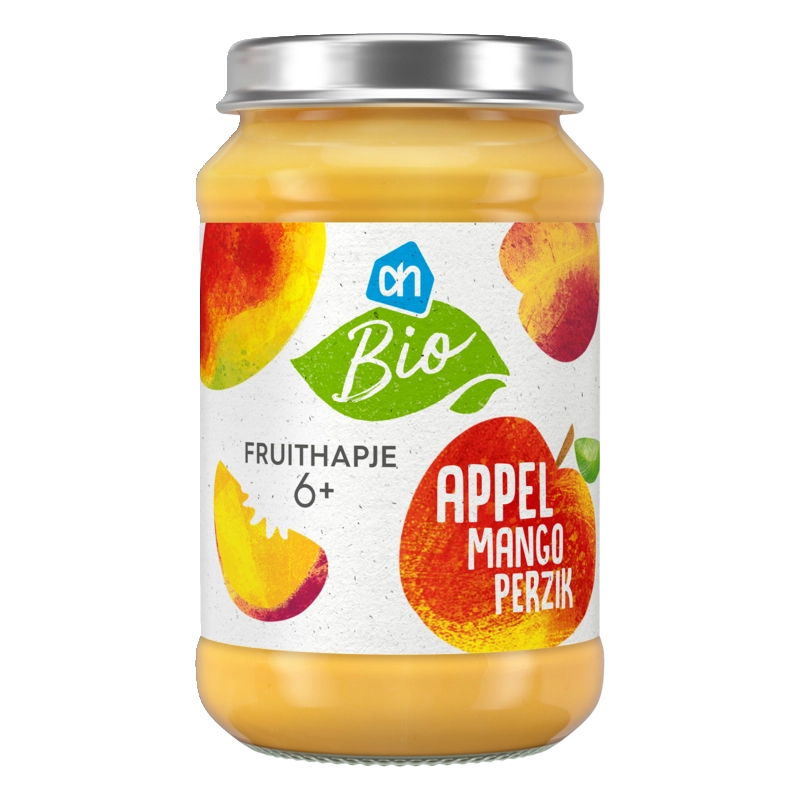 AH Biologisch Fruithapje appel mango perzik 6m+