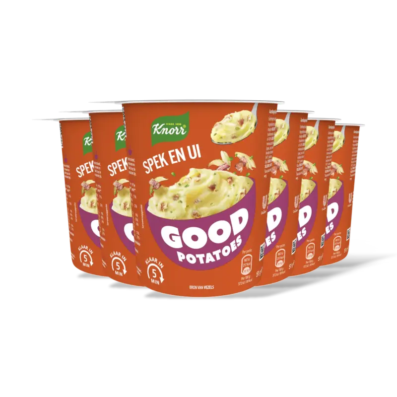 Knorr Good potatoes spek & ui 6-pack