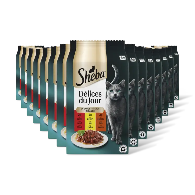 Sheba Delices du jour in saus traiteur 15-pack