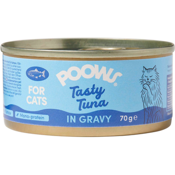 Poows Tasty Tonijn Gravy Kat 70 g