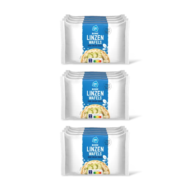 AH Dunne linzenwafel sourcream smaak 4x 3pk
