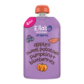 Ella's Kitchen Biologisch sweet patatoes pumpkins apples blueberries 4+ maanden