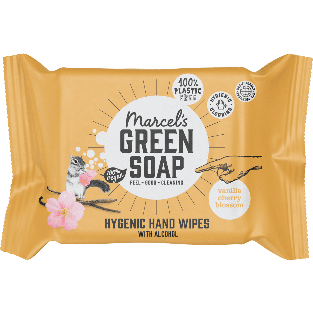 Marcel's Green Soap Vanilla & Cherry Blossom Hygiënische Handdoekjes
