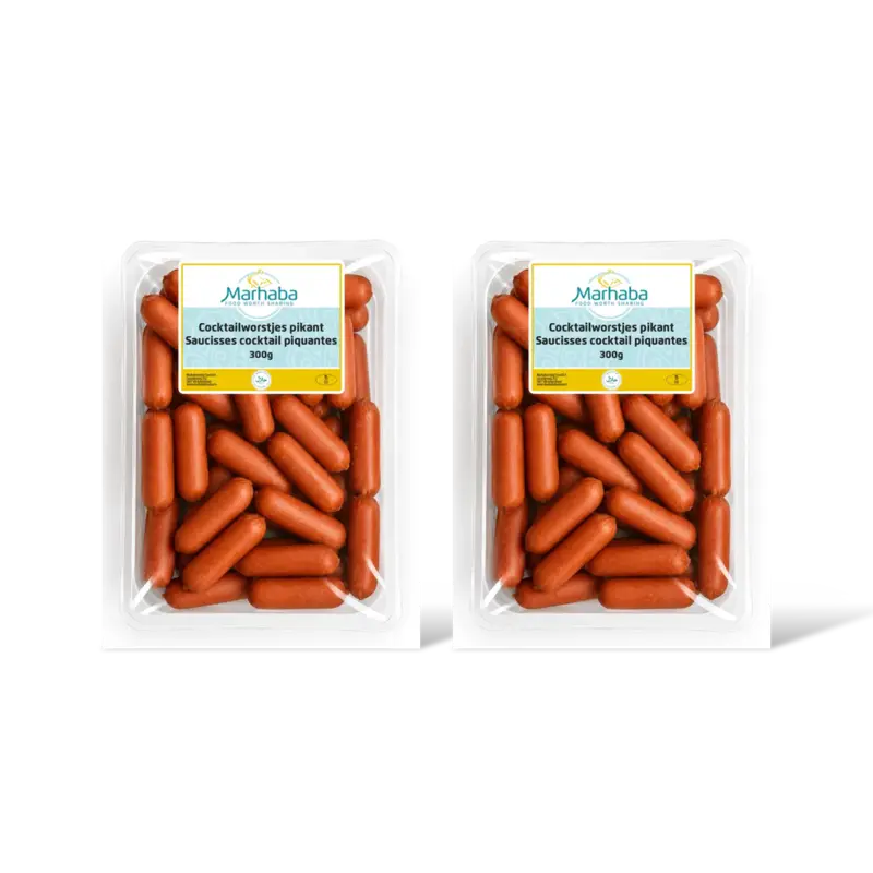 Marhaba Cocktailworstjes pikant 2-pack