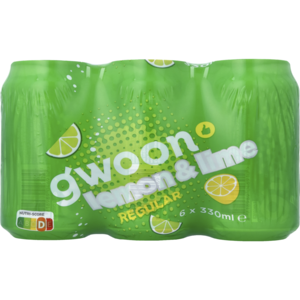 G'woon Lemon Lime 6x330ml Blik