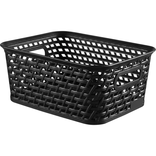 Rattan mand S 25x20x10cm zwart