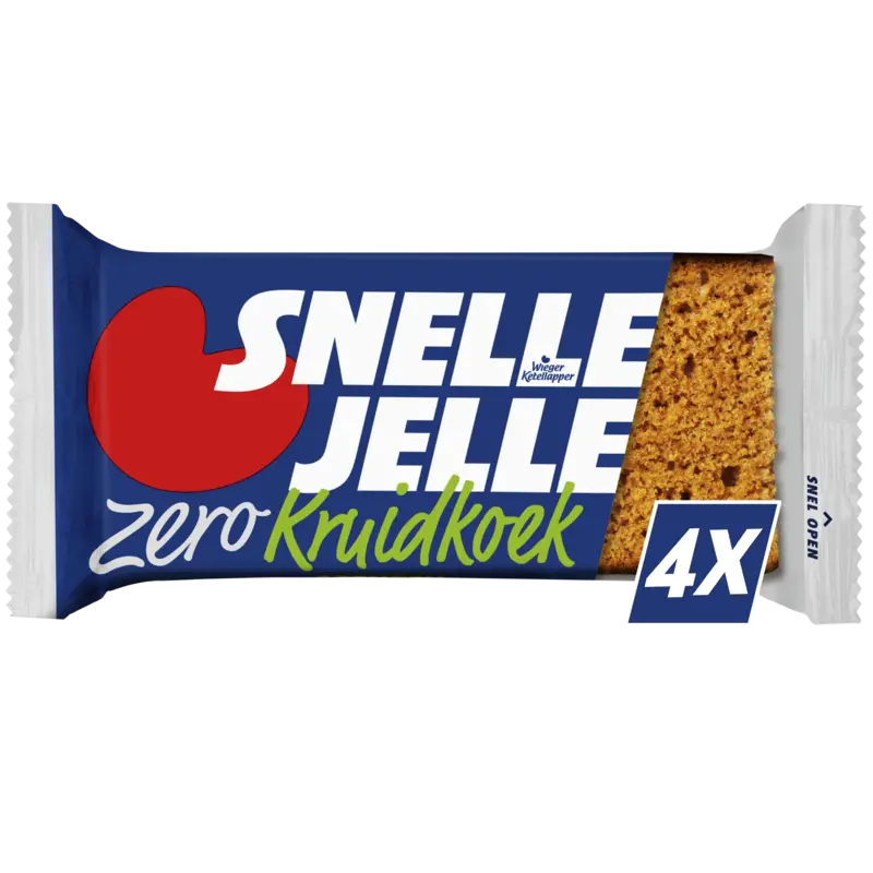 Snelle Jelle Zero kruidkoek 4-pack