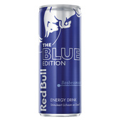 Red Bull energy drink blue edition