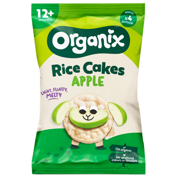 Organix Rijstwafels Apple Rice Cake Clouds 12+ maanden 40 g