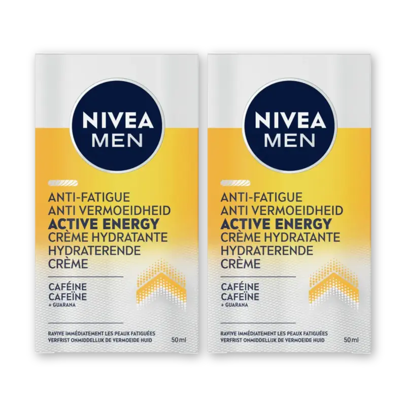 NIVEA Men active energy gezichtscreme 2-pack