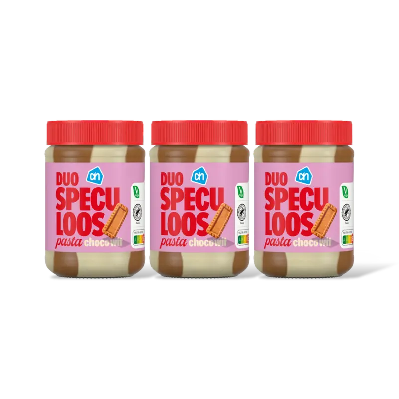 AH Duo speculoos pasta wit 3-pack