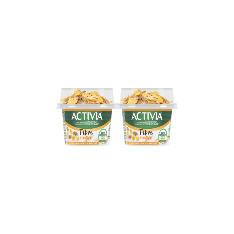 Activia Mix & go granen 2-pack