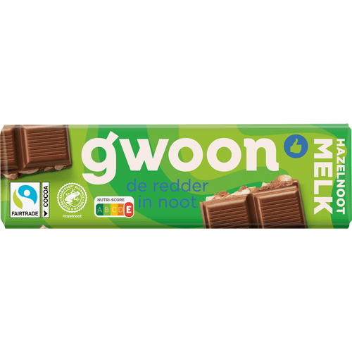 G'woon Chocoladereep melk hazelnoot