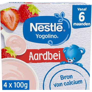 Nestlé Yogolino® Aardbei 6+ maanden 4 x 100 g