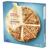 g'woon krokante pizza tonijn