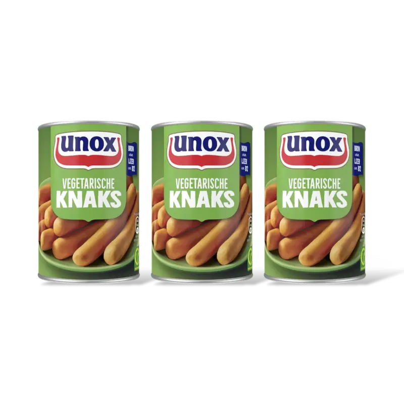Unox Vegetarische knaks 3-pack