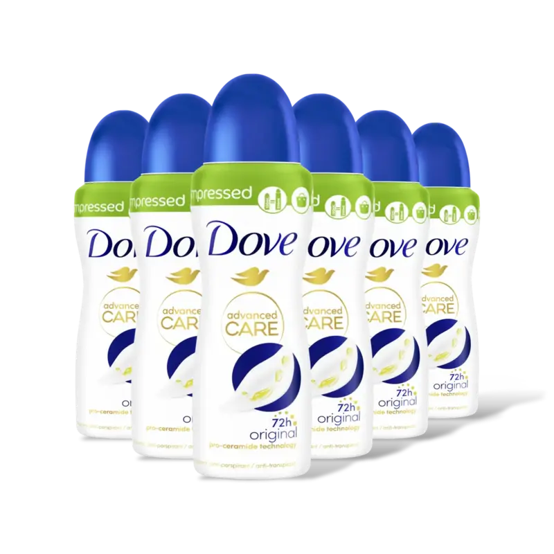 Dove Original anti-transpirant spray 6-pack
