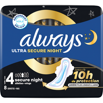 Always Ultra  Maandverbanden Secure Night (maat 4)