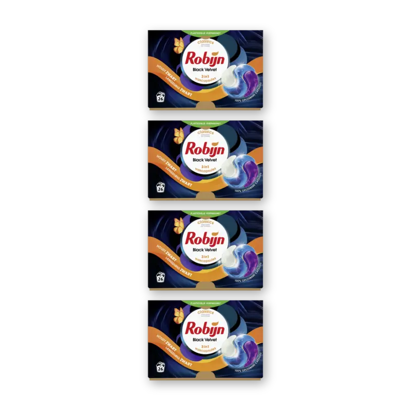 Robijn Wascapsules black velvet 4-pack