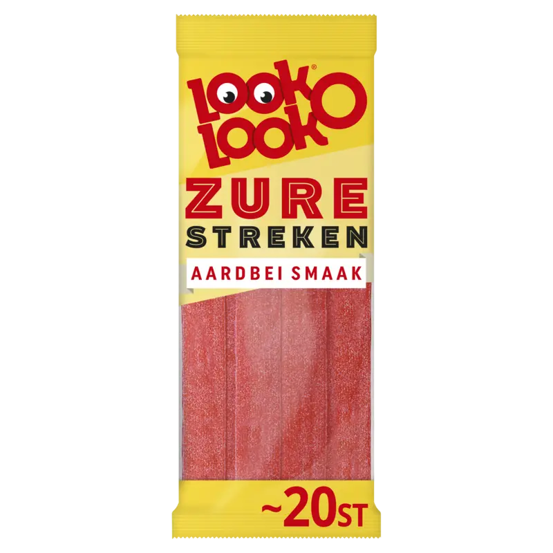Look-O-Look Zure streken aardbei smaak