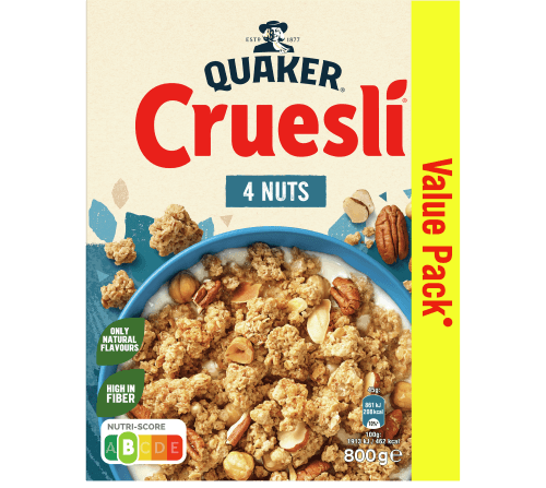 Quaker Cruesli 4 nuts