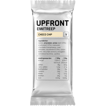 Upfront Eiwitreep Vegan Choco Chip 50g
